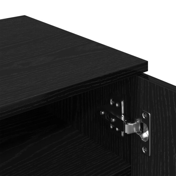 vidaXL Skrinka na topánky, čierny dub, 29,5x35x100,5 cm, kompozitné drevo – Obrázok 9