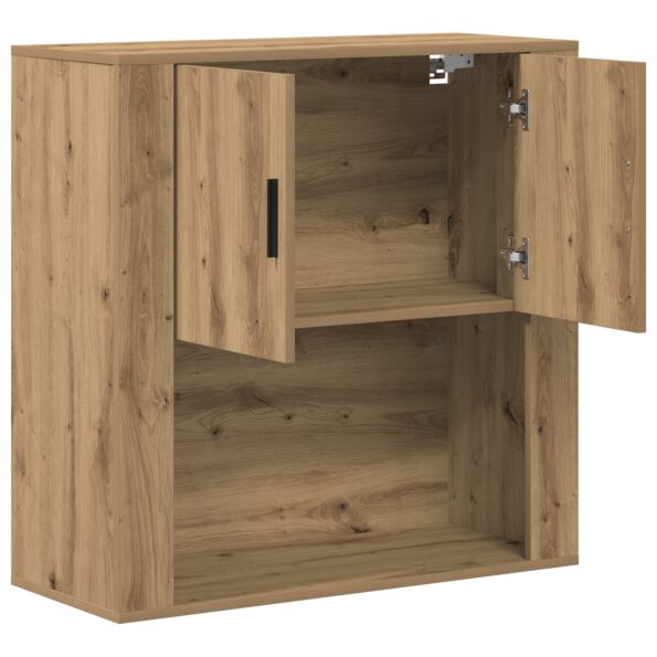 vidaXL Nástenná skrinka Artisan Oak 80x33x80 cm Zhotovené drevo – Obrázok 5