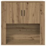 vidaXL Nástenná skrinka Artisan Oak 80x33x80 cm Zhotovené drevo – Obrázok 6
