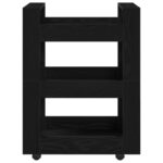 vidaXL Kuchynský vozík Čierny dub 60x45x80 cm inžinierske drevo – Obrázok 5