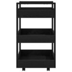 vidaXL Kuchynský vozík Čierny dub 60x45x80 cm inžinierske drevo – Obrázok 6