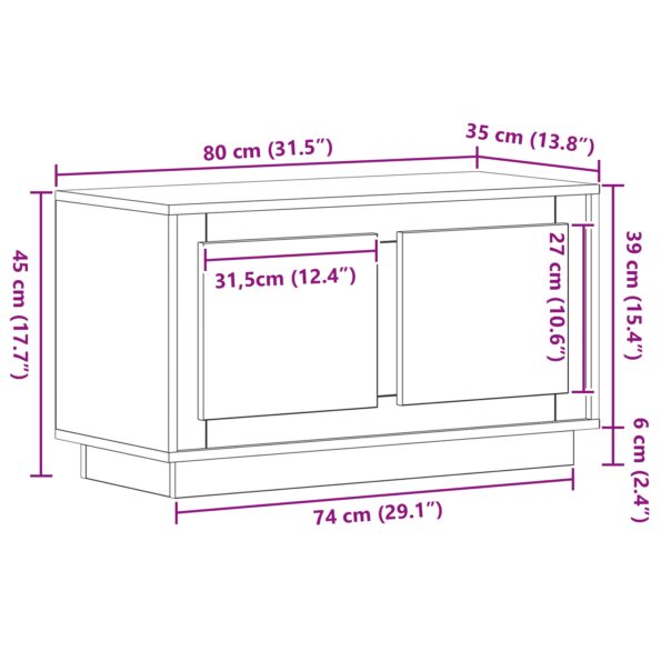 862129_10.jpg vidaXL TV skriňa Artisan Oak 80x35x45 cm z inžinierskeho dreva – Obrázok 10