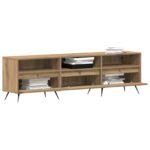 vidaXL TV skrinka Artisan Oak 150x30x44,5 cm z inžinierskeho dreva – Obrázok 3