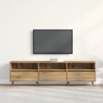 vidaXL TV skrinka Artisan Oak 150x30x44,5 cm z inžinierskeho dreva – Obrázok 4