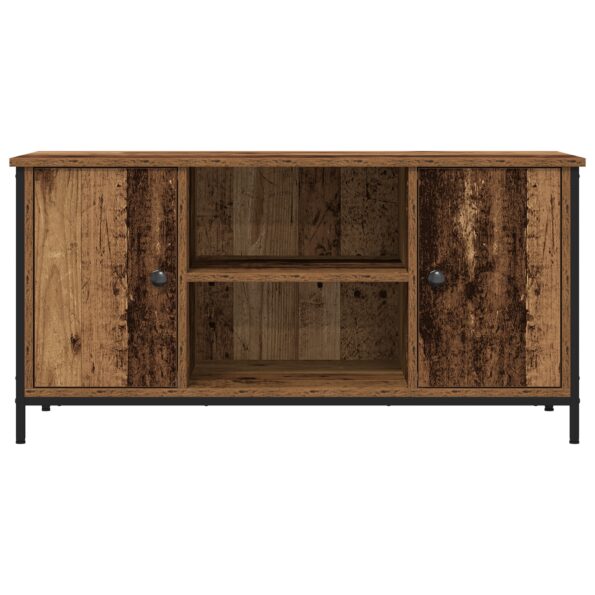 862139_6.jpg vidaXL TV skrinka staré drevo 100x40x50 cm z inžinierstva dreva a ocele – Obrázok 6