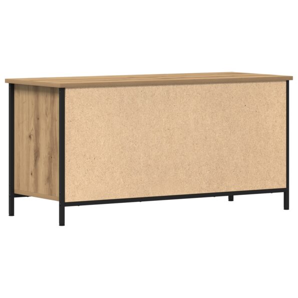 vidaXL TV skrinka Artisan Dub 100x40x50 cm Zložené drevo a oceľ – Obrázok 8