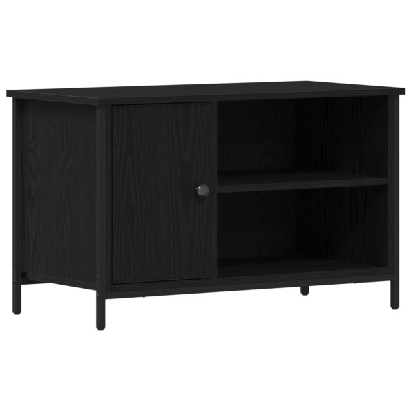 862144_2.jpg vidaXL TV skrinka čierny dub 80x40x50 cm z inžinierskeho dreva a ocele – Obrázok 2