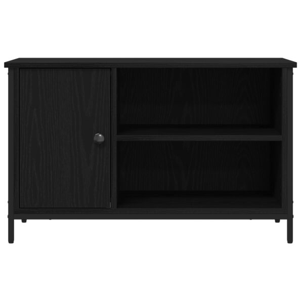 862144_6.jpg vidaXL TV skrinka čierny dub 80x40x50 cm z inžinierskeho dreva a ocele – Obrázok 6