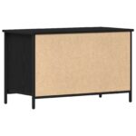vidaXL TV skrinka čierny dub 80x40x50 cm z inžinierskeho dreva a ocele – Obrázok 8