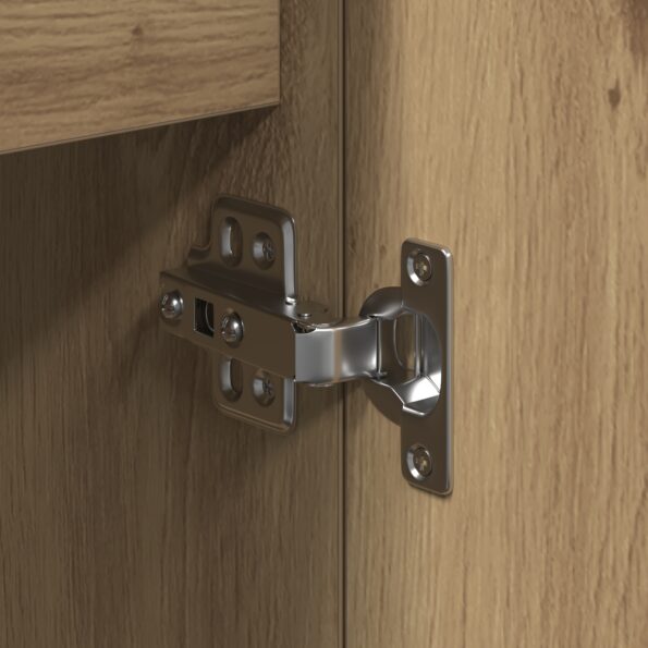 vidaXL Komoda s dverami a zásuvkami Dubový masív 101,5x35x70 cm – Obrázok 10