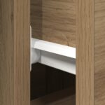 vidaXL Komoda s dverami a zásuvkami Dubový masív 101,5x35x70 cm – Obrázok 9