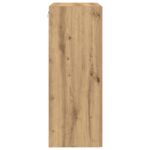 vidaXL Nástenná skrinka so sklenenými dverami Artisan Oak 69,5x34x90 cm – Obrázok 7