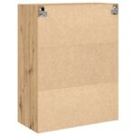 vidaXL Nástenná skrinka so sklenenými dverami Artisan Oak 69,5x34x90 cm – Obrázok 8