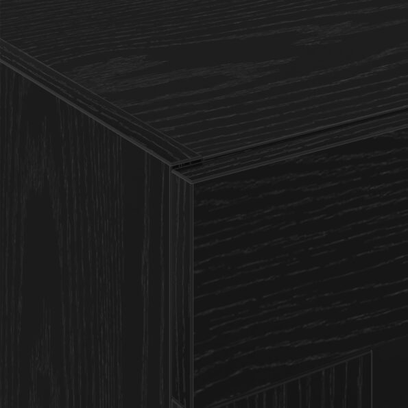 vidaXL Nástenná skriňa so sklennými dverami Čierny dub 69,5x34x90 cm – Obrázok 10