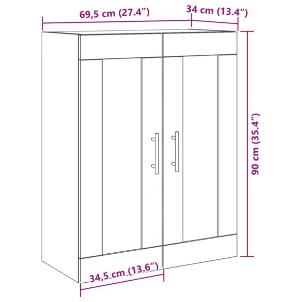 862167_11.jpg vidaXL Nástenná skrinka s sklenenými dverami čierny dub 69,5x34x90 cm – Obrázok 11