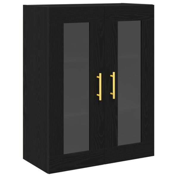 862167_2.jpg vidaXL Nástenná skrinka s sklenenými dverami čierny dub 69,5x34x90 cm – Obrázok 2