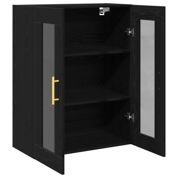 862167_5.jpg vidaXL Nástenná skrinka s sklenenými dverami čierny dub 69,5x34x90 cm – Obrázok 5