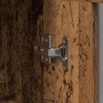 vidaXL Nástenný kabinet s presklenými dverami - Staré drevo - 69.5x34x90 cm – Obrázok 9