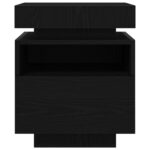 vidaXL Nočný stolík s LED svetlami 2 ks Čierny dub 40x39x48,5 cm – Obrázok 8