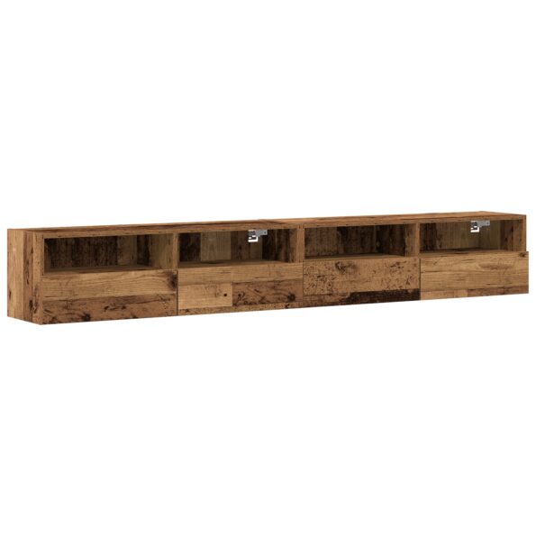 862189_2.jpg vidaXL TV nástenné skrinky 2 ks staré drevo 100x30x30 cm inžinierske drevo – Obrázok 2
