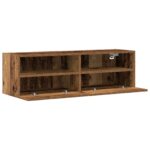 vidaXL TV nástenné skrinky 2 ks staré drevo 100x30x30 cm inžinierske drevo – Obrázok 6