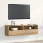 vidaXL TV Stena Kabinet Artisan Dub 100x30x30 cm Kompozitné Drevo