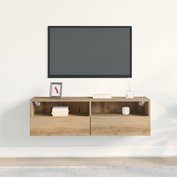 vidaXL TV Stena Kabinet Artisan Dub 100x30x30 cm Kompozitné Drevo – Obrázok 4