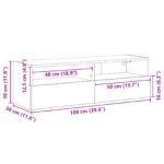 vidaXL TV nástenné skrinky 2 ks Artisan dub 100x30x30 cm inžinierske drevo – Obrázok 12