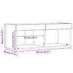 vidaXL Televízne nástenné skrinky s LED osvetlením 2 ks Rzemҽna Dub 80x30x30 cm – Obrázok 13