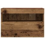 vidaXL TV nástenná skriňa s LED svetlami, staré drevo 60x30x40 cm – Obrázok 8