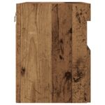 vidaXL TV nástenná skriňa s LED svetlami, staré drevo 60x30x40 cm – Obrázok 9