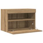 vidaXL TV nástenné skrine s LED osvetlením 2 ks Dub Artisan 60x30x40 cm – Obrázok 6