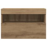 vidaXL TV nástenné skrine s LED osvetlením 2 ks Dub Artisan 60x30x40 cm – Obrázok 8
