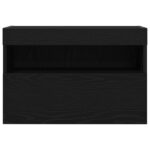 vidaXL TV nástenné skrinky s LED svetlami 2 kusy Čierny dub 60x30x40 cm – Obrázok 8