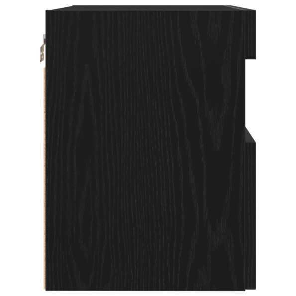 vidaXL TV nástenné skrinky s LED svetlami 2 kusy Čierny dub 60x30x40 cm – Obrázok 9