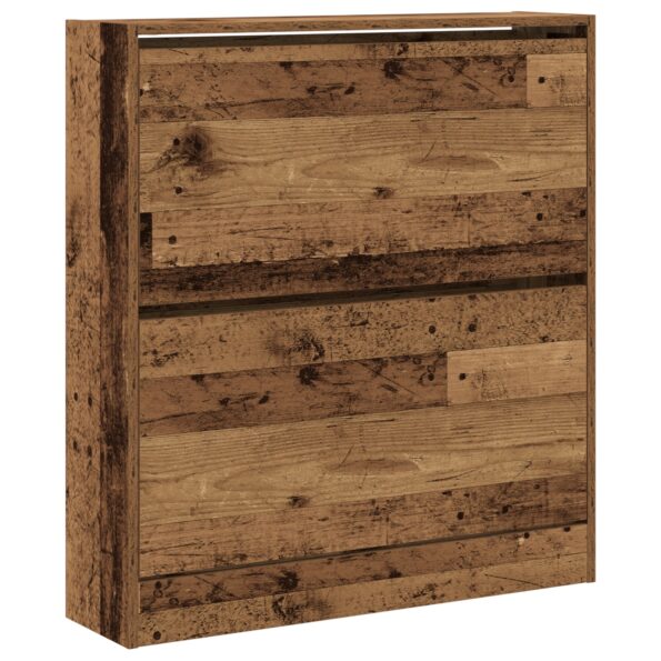 862214_2.jpg vidaXL Skriňa na topánky s výklopným zásuvkom z dreva 80x21x87,5 cm – Obrázok 2