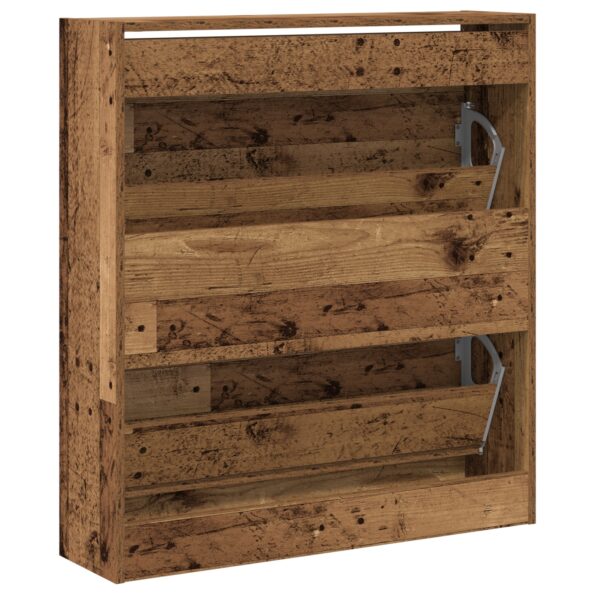 862214_8.jpg vidaXL Skriňa na topánky s výklopným zásuvkom z dreva 80x21x87,5 cm – Obrázok 8