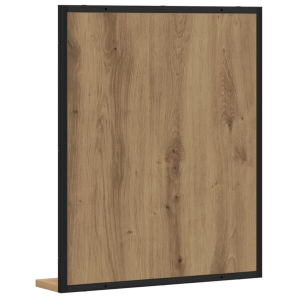 vidaXL Zrkadlo do kúpeľne Artisan Oak 50x12x60 cm Kompozitné drevo – Obrázok 7