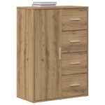 vidaXL Komoda Artisan Dub 60x31x84 cm Kompozitné drevo – Obrázok 3