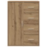 vidaXL Komoda Artisan Dub 60x31x84 cm Kompozitné drevo – Obrázok 5