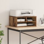 vidaXL Stojan na tlačiareň Fajnový dub 49x40x22.5 cm Spracované drevo