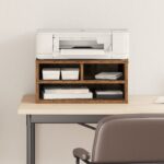 vidaXL Stojan na tlačiareň Fajnový dub 49x40x22.5 cm Spracované drevo – Obrázok 4
