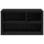 vidaXL Stojan na tlačiareň Čierna Dub 40x32x22,5 cm Vytvorený z dreva – Obrázok 5