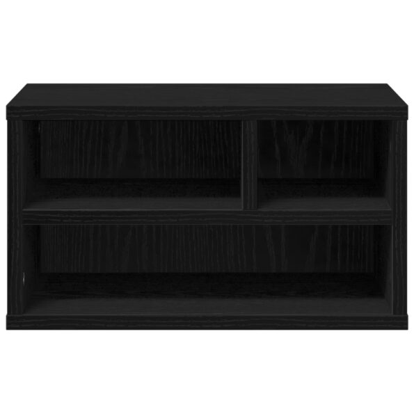 vidaXL Stojan na tlačiareň Čierna Dub 40x32x22,5 cm Vytvorený z dreva – Obrázok 5