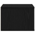 vidaXL Stojan na tlačiareň Čierna Dub 40x32x22,5 cm Vytvorený z dreva – Obrázok 6