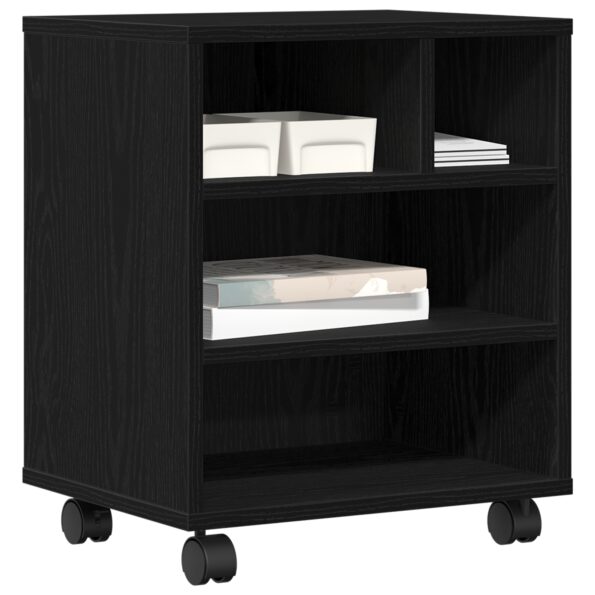 vidaXL Stojan na tlačiareň s kolieskami, artisan dub, 41x32x48 cm – Obrázok 3