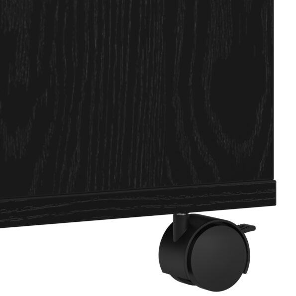 vidaXL Stojan na tlačiareň s kolesami Čierny dub 60x50x67 cm – Obrázok 8