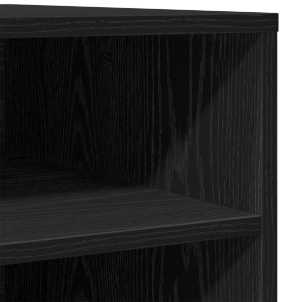 vidaXL Stojan na tlačiareň s kolesami Čierny dub 60x50x67 cm – Obrázok 9