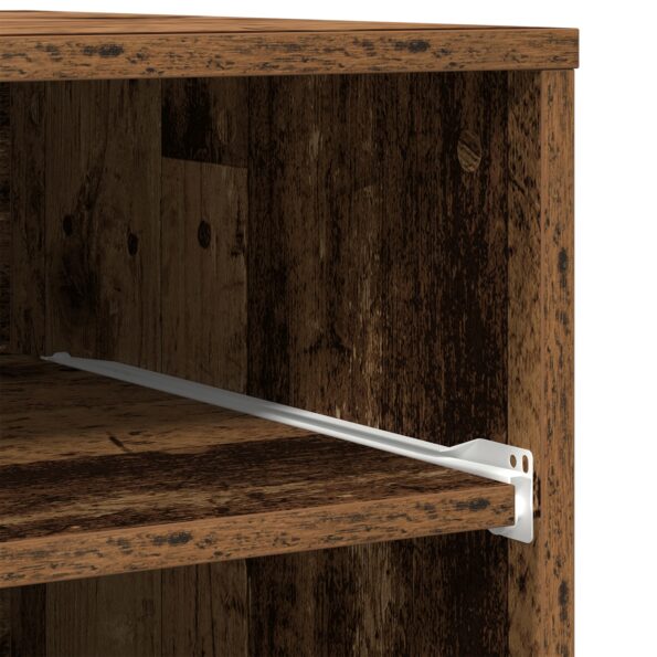 vidaXL Stojan na tlačiareň s kolieskami Staré drevo 60x48x74 cm – Obrázok 10