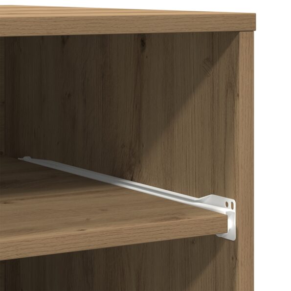 vidaXL Stojan na tlačiareň s kolieskami Artisan Oak 60x48x74 cm – Obrázok 10